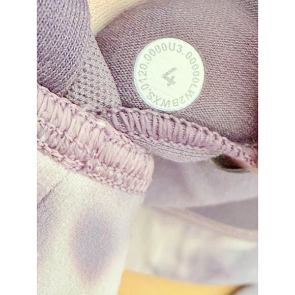 Lululemon Flow Y Bra Nulu & Align SHR CrissCross 28” Legging Purple Set Size 4 - Picture 9 of 13